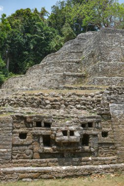 Orange Walk, Belize - May 30, 2025: Lamanai Archaeological Reserve in Orange Walk, Belize.