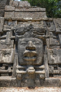 Orange Walk, Belize - May 30, 2025: Lamanai Archaeological Reserve in Orange Walk, Belize.