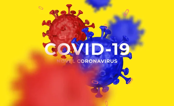 Coronavirus Covid Animation Animation Background Template Διάνυσμα — Διανυσματικό Αρχείο