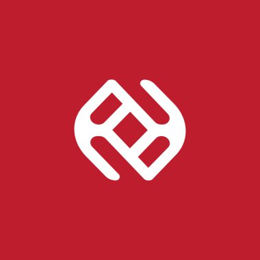 Modern soyut kare logo şablonu
