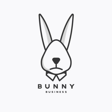 Hayvan simgesi, maskot, Tavşan iş logosu şablonu
