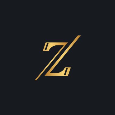 Zarif z harfi, çift 7 numara logo simgesi