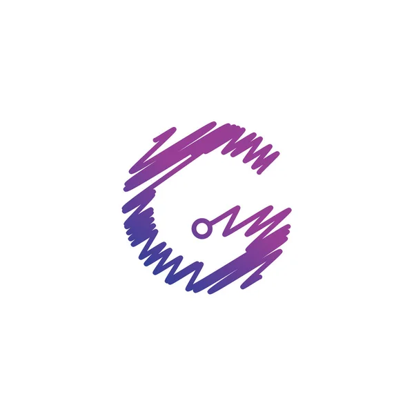 Abstrato Letra Vetor Ícone Logotipo Inicial —  Vetores de Stock