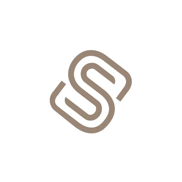 Ícone Inicial Logotipo Monograma Letra — Vetor de Stock