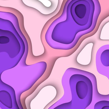 Kağıt kesimi arkaplan şablonu vektörü