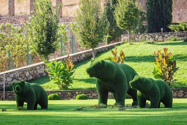 bears created from bushes at green animals. Topiary gardens