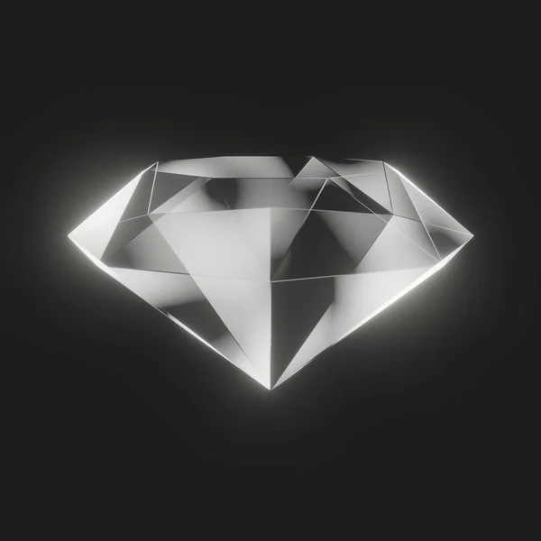 Symbolic Image Diamond Gem Stylish Dark Design — Stock Photo, Image