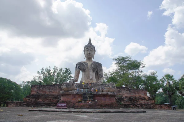 Vecchia Città Vecchia Buddha Sukhothai Patrimonio Mondiale Attrazioni Turistiche Della — Foto Stock