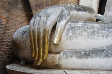 Eski Buda el, ne si chum, eski şehir, sukhothai, dünya mirası, Tayland turistik yerleri