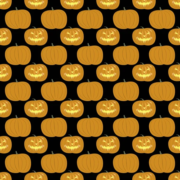 Halloween minta: tök fekete háttér — Stock Fotó
