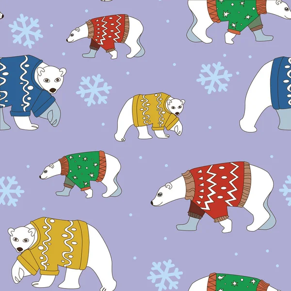 Kazak ve mor arka planda kar ayılar