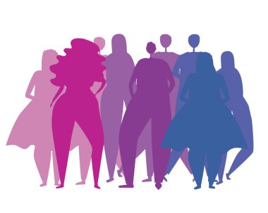 Biseksüel erkek ve kadınlar beyaz arka planda cinsel azınlıkların temsilcileri olarak izole edilmiş, lgbtq, lgbt. Biseksüellerin protez ve biseksüellik kavramının düz vektör stok çizimi