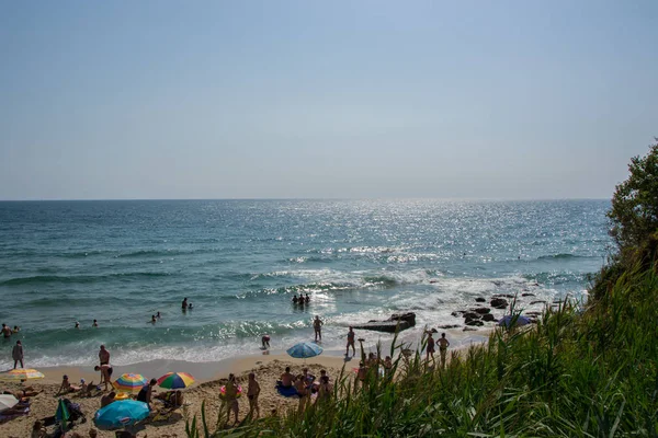 Constantine Elena Resort Varna Bulgaria 2019 Personas Disfrutando Del Clima — Foto de Stock