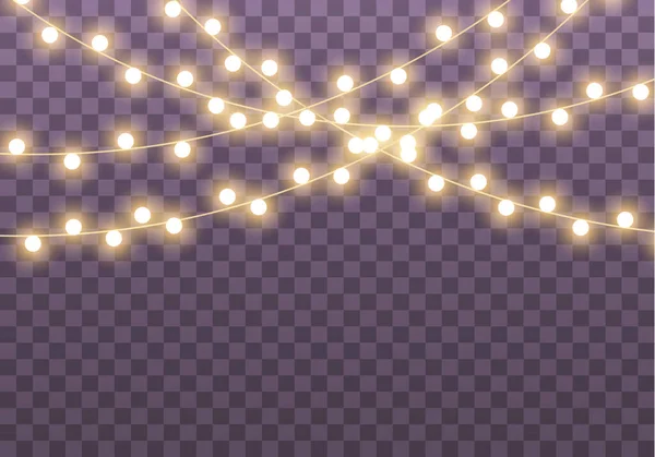 Lumières Lampe de Noël — Image vectorielle