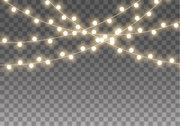 Lumières Lampe de Noël — Image vectorielle