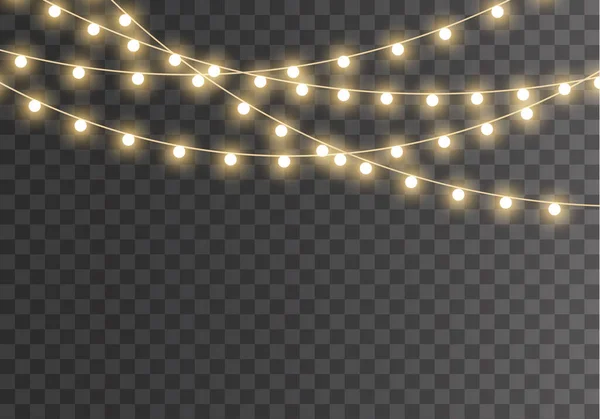 Işıklar Noel lambası — Stok Vektör