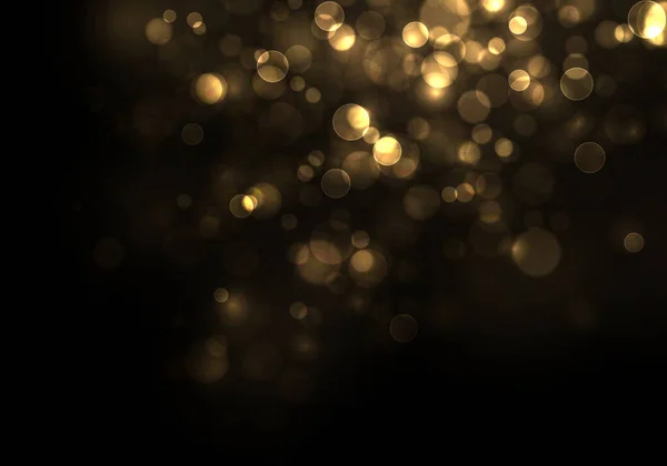 Gold-Bokeh-Unschärfe — Stockvektor