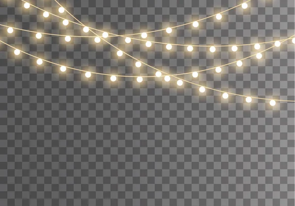 Světla vánoční lampa — Stockový vektor