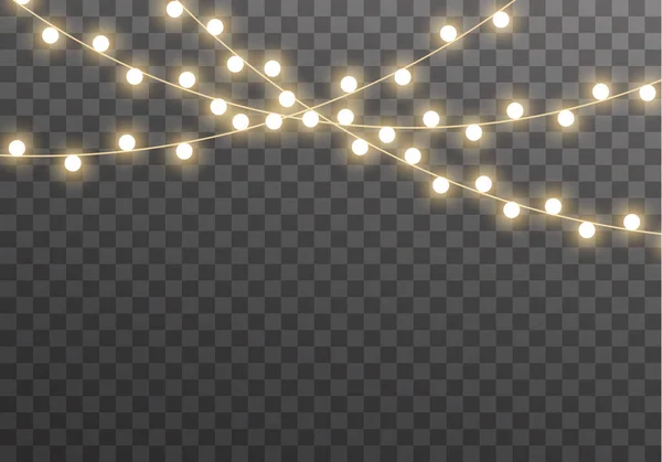 Luces Lámpara de Navidad — Vector de stock