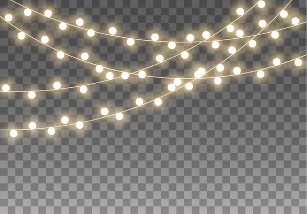 Lumières Lampe de Noël — Image vectorielle