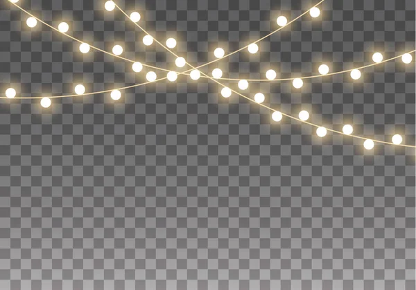 Lumières Lampe de Noël — Image vectorielle