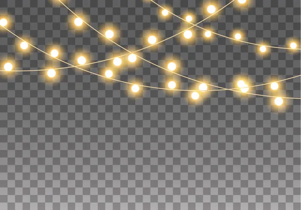 Lumières Lampe de Noël — Image vectorielle