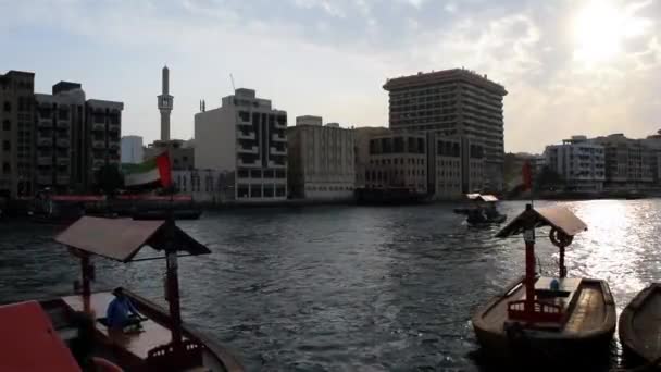 Dubaj Zjednoczone Emiraty Arabskie Listopada 2019 Stare Miasto Dubaju Starymi — Wideo stockowe