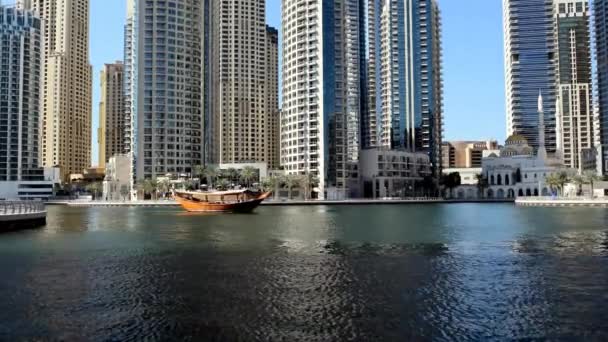Dubaj Zjednoczone Emiraty Arabskie Listopada 2019 Luksusowa Dzielnica Turystyczna Dubai — Wideo stockowe