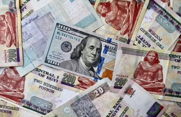 Billete Dólar Estadounidense Parte Superior Del Telón Fondo Moneda Nacional — Foto de Stock