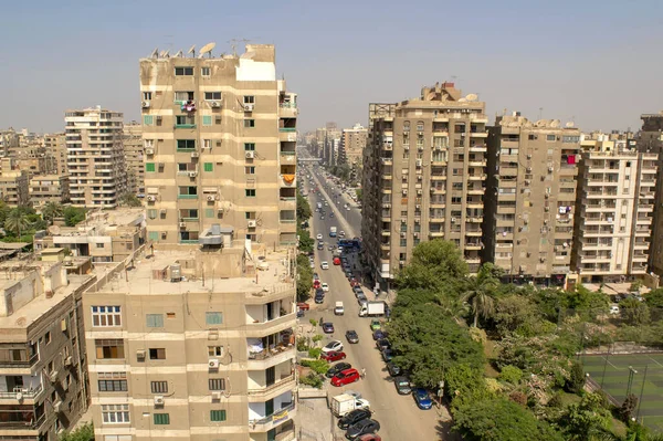 Cairo Egitto Ottobre 2020 Veduta Panoramica Del Vecchio Quartiere Residenziale — Foto Stock