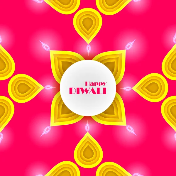 Happy Diwali Festival vacker design mall. Minimal komposition i papper snitt stil. Ställ semester bakgrund för branding gratulationskort, banner, omslag eller affisch. vektor illustration. — Stockfoto