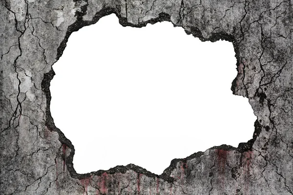 Hasarlı grungy çatlak ve kırık concr kanlı arka plan korkutucu
