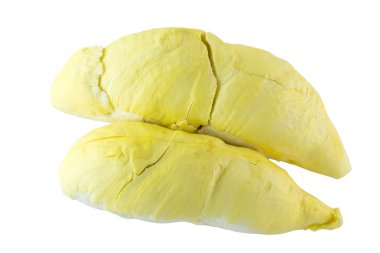 Kırpma yolu ile beyaz arka plan üzerinde izole durian