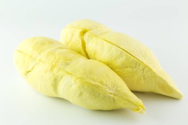 Kırpma yolu ile beyaz arka plan üzerinde izole durian