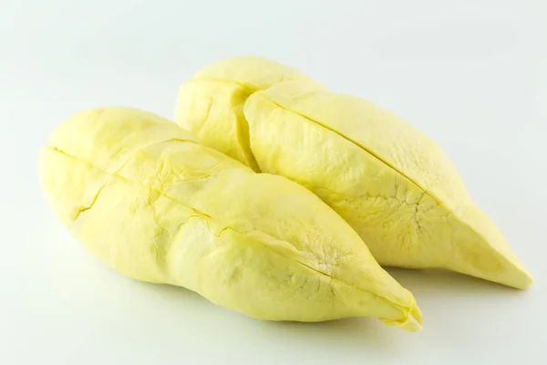 Durian Isolado Fundo Branco Com Caminho Recorte — Fotografia de Stock