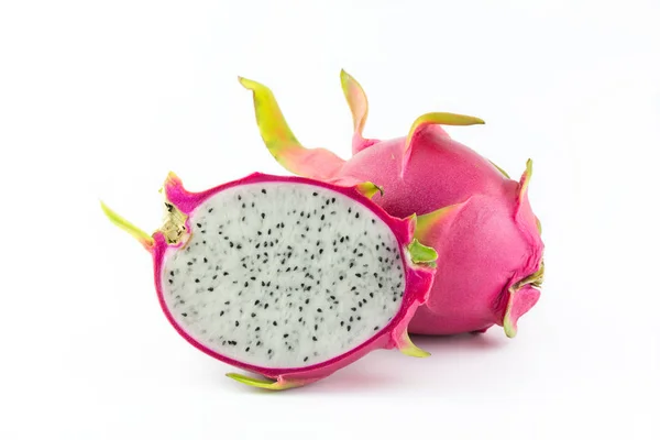 Dragon Fruit Isolé Sur Fond Blanc — Photo