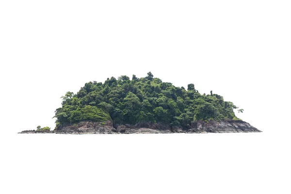 Ilha Isolada Sobre Fundo Branco — Fotografia de Stock