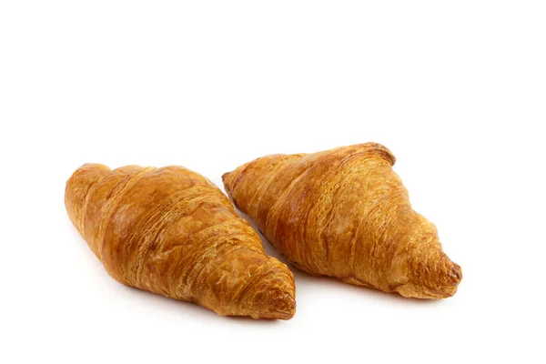 Croissant Geïsoleerd Witte Achtergrond — Stockfoto