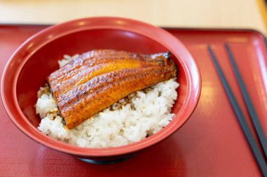 Unagi, Teriyaki Japon Soslu pirinç ızgara kızak