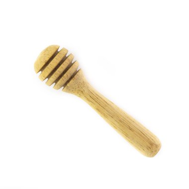 Tahta bal çubuğu beyaz arkaplanda izole