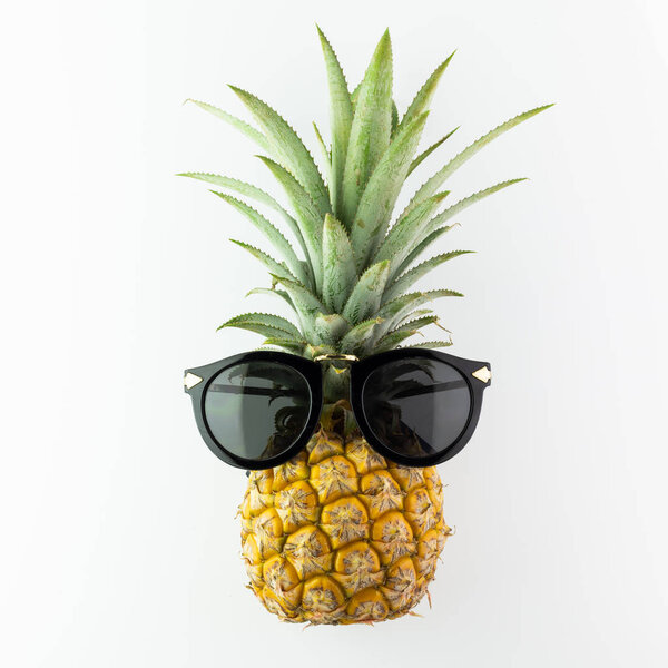 Pineapple isolated on white background 