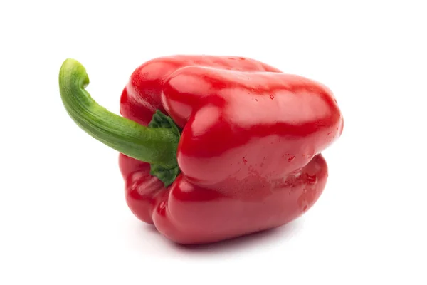 Pepe rosso dolce isolato su sfondo bianco — Foto Stock