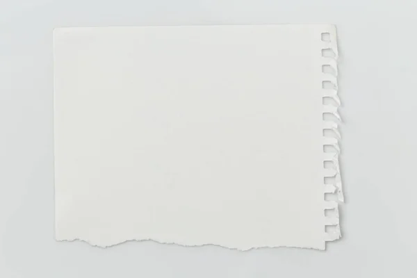 Порожній Папір Нотаток Білому Тлі — стокове фото