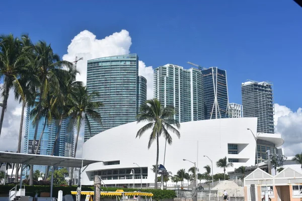 Vistas Cidade Miami Edifícios Altos — Fotografia de Stock