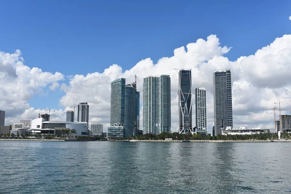 Utsikt Över Staden Miami Höga Byggnader — Stockfoto