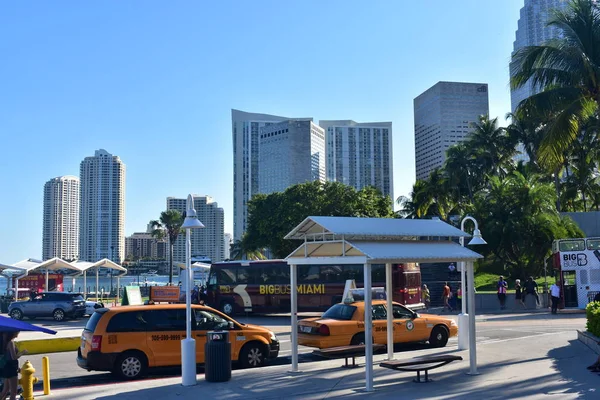 Vistas Cidade Miami Edifícios Altos — Fotografia de Stock