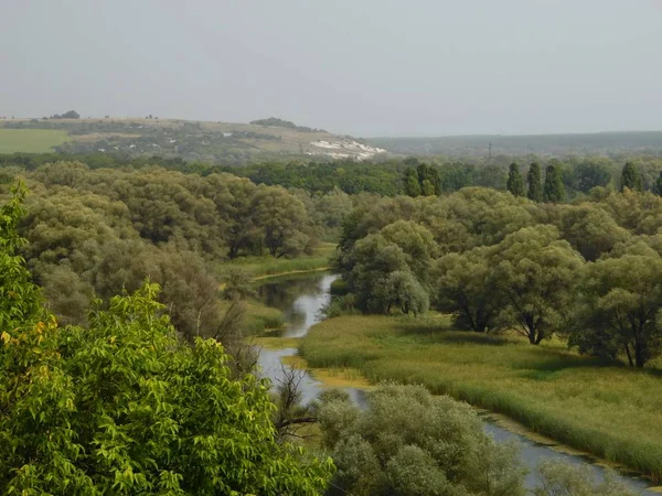 ウクライナ東部の川の風景 — ストック写真