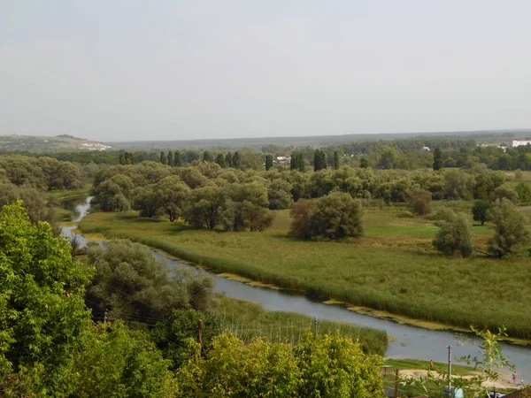 Paisagem Fluvial Leste Ucrânia — Fotografia de Stock