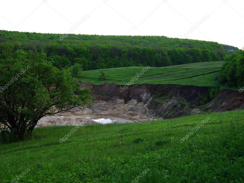 Sand quarry near Lyubotin Kharkov region