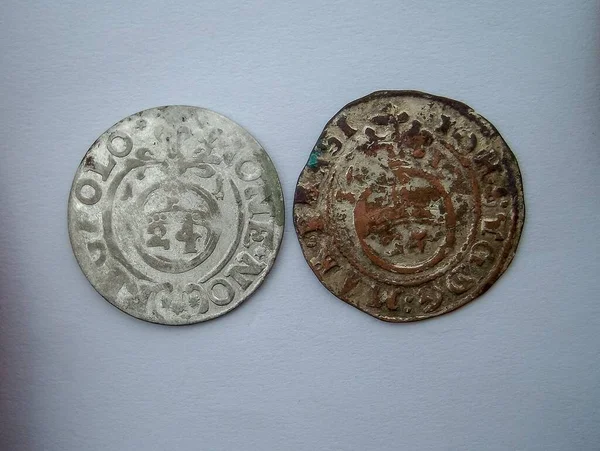 rare silver coin and fake coin Europe 17th century